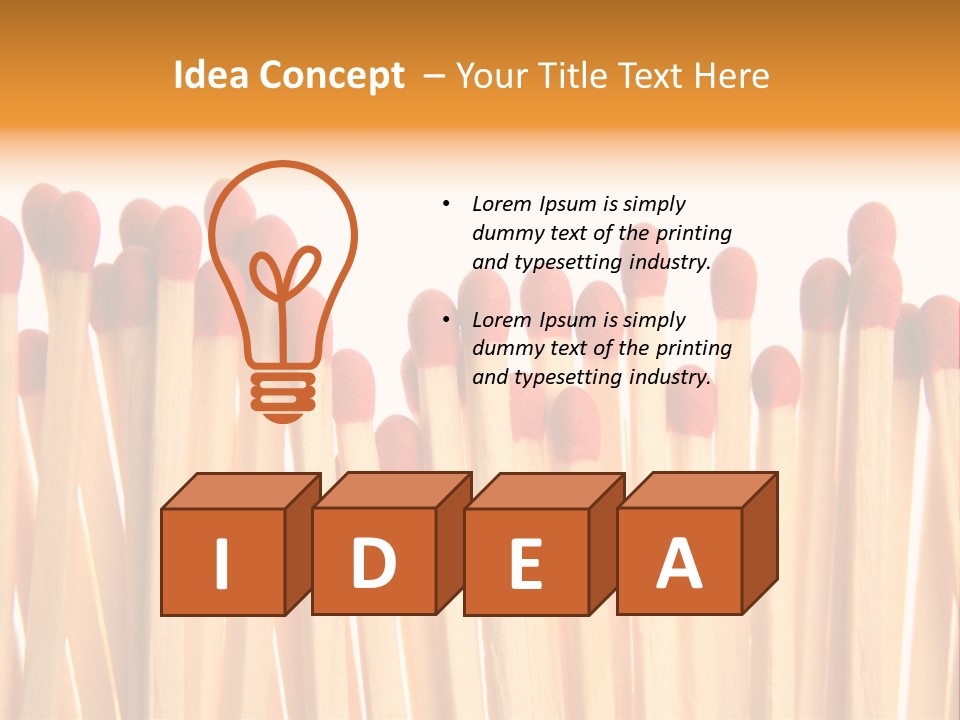 Matches PowerPoint Template