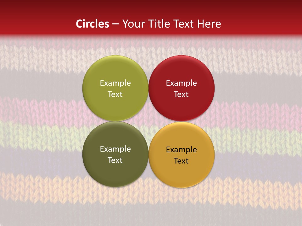 Thread Pink Fabric PowerPoint Template