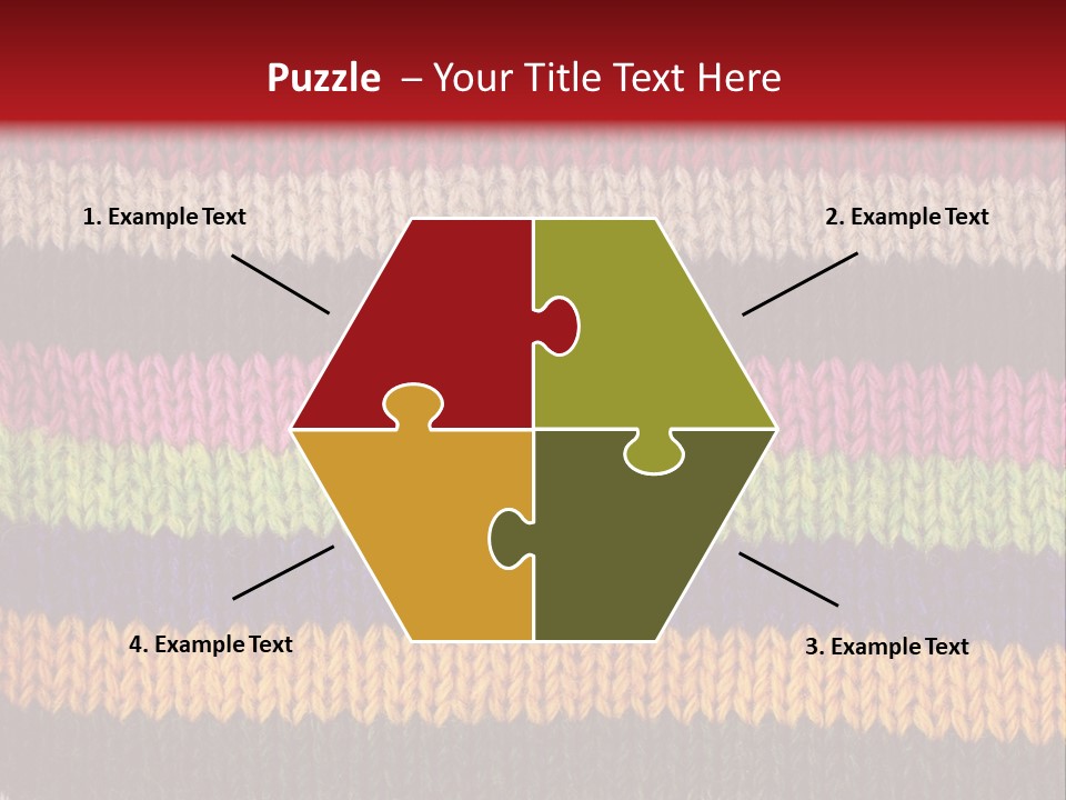 Thread Pink Fabric PowerPoint Template