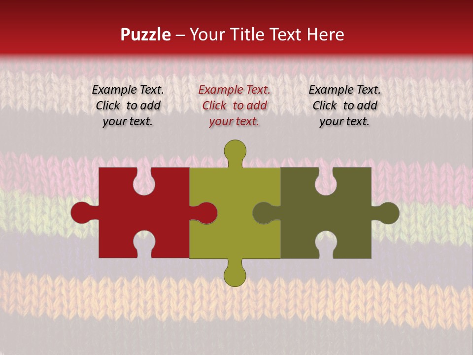 Thread Pink Fabric PowerPoint Template