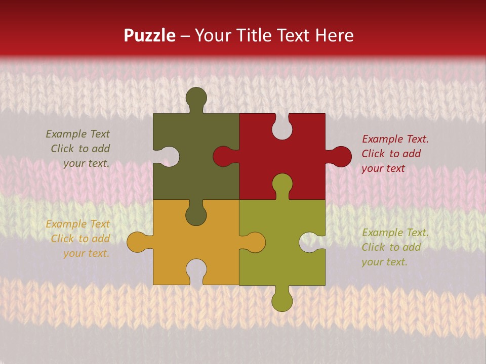 Thread Pink Fabric PowerPoint Template