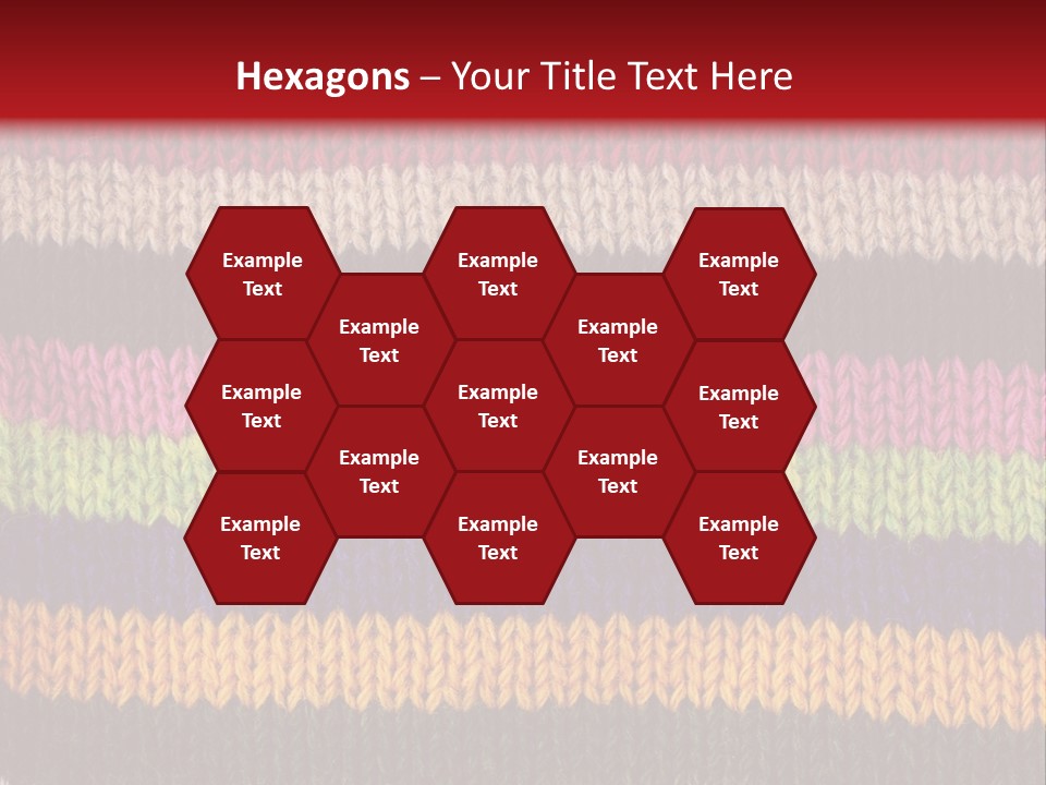 Thread Pink Fabric PowerPoint Template