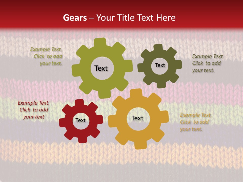 Thread Pink Fabric PowerPoint Template