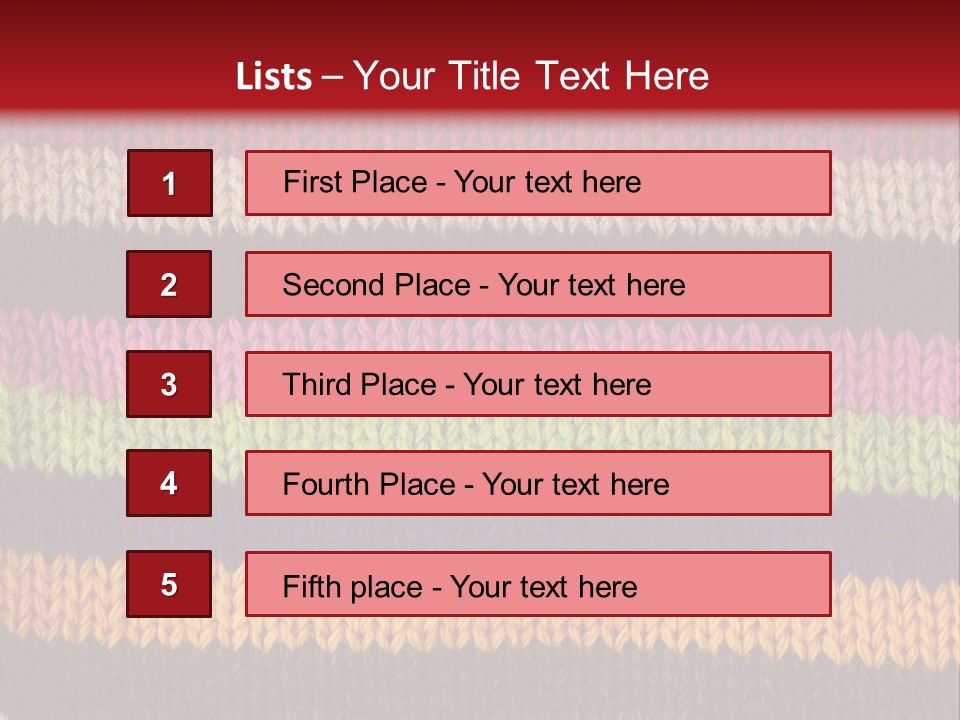 Thread Pink Fabric PowerPoint Template