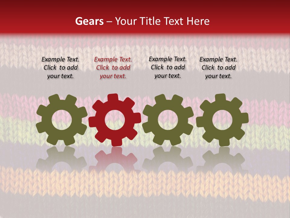 Thread Pink Fabric PowerPoint Template