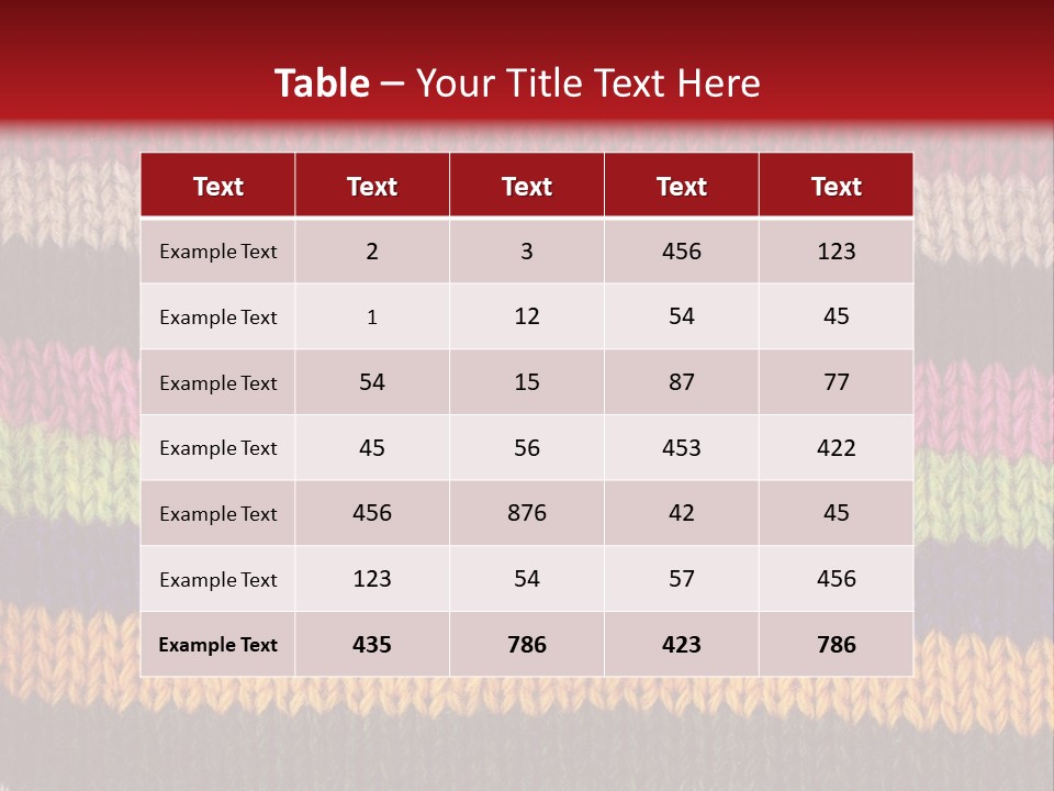 Thread Pink Fabric PowerPoint Template