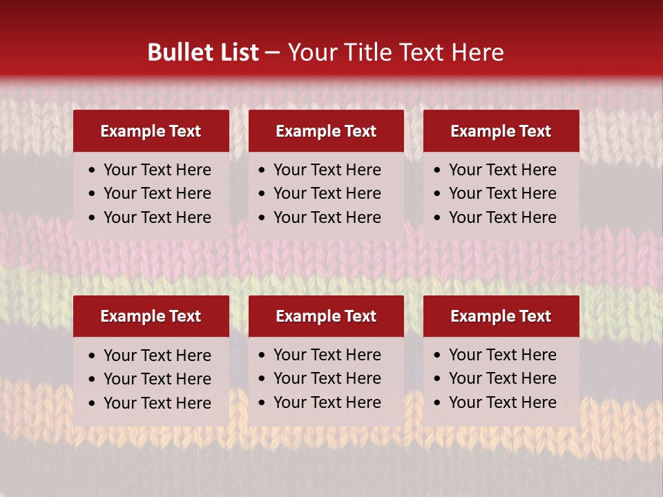 Thread Pink Fabric PowerPoint Template