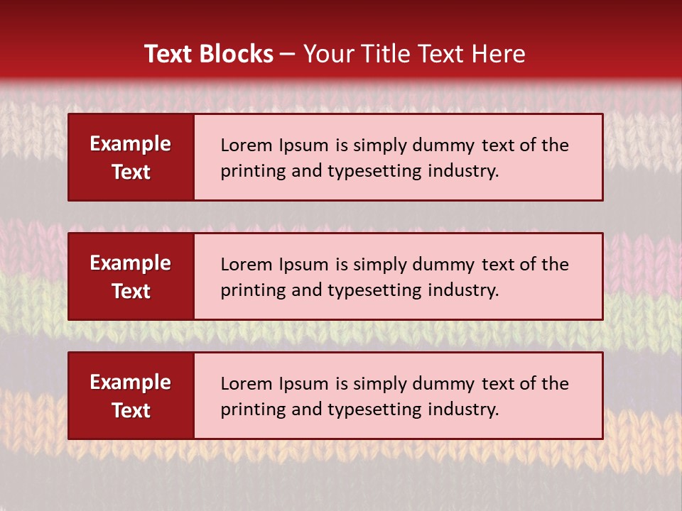 Thread Pink Fabric PowerPoint Template