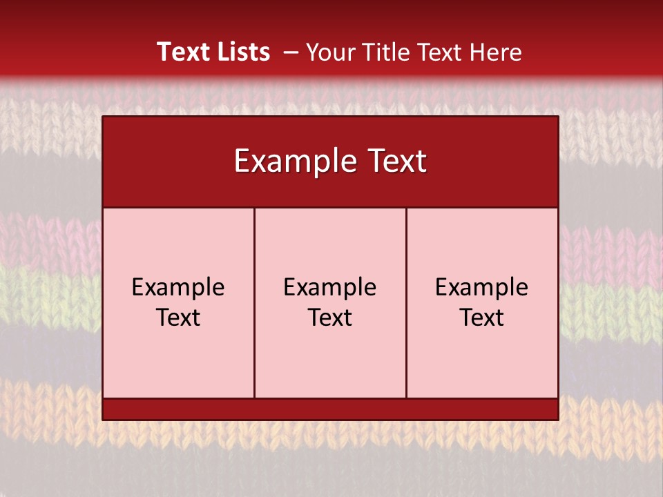 Thread Pink Fabric PowerPoint Template