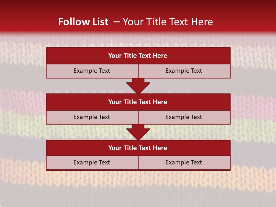 Thread Pink Fabric PowerPoint Template