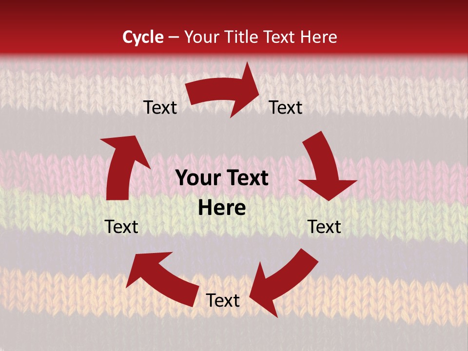 Thread Pink Fabric PowerPoint Template