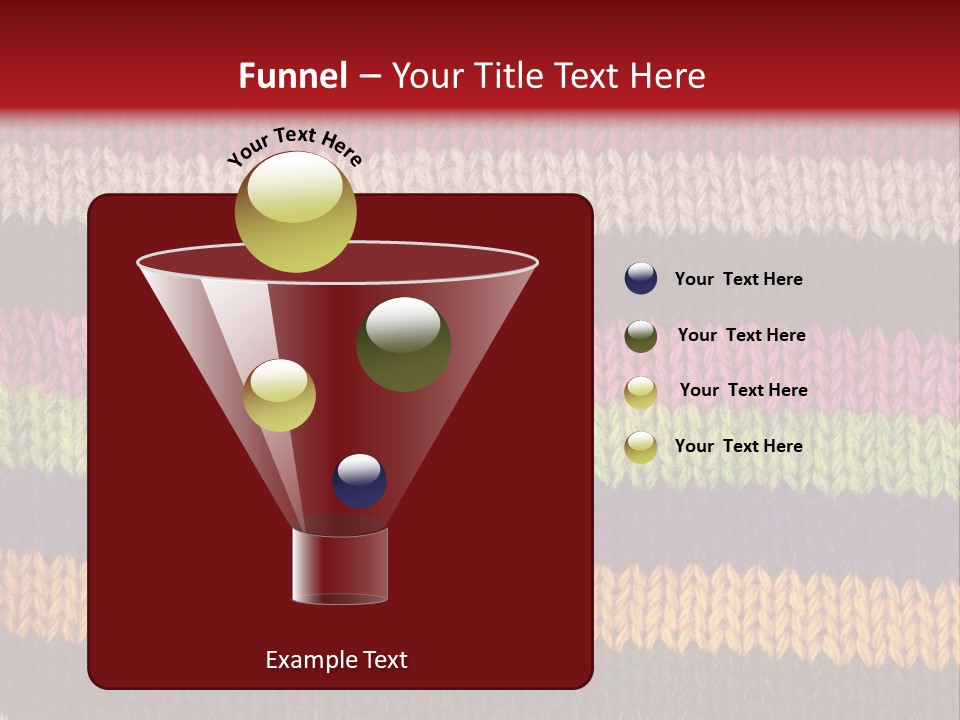 Thread Pink Fabric PowerPoint Template