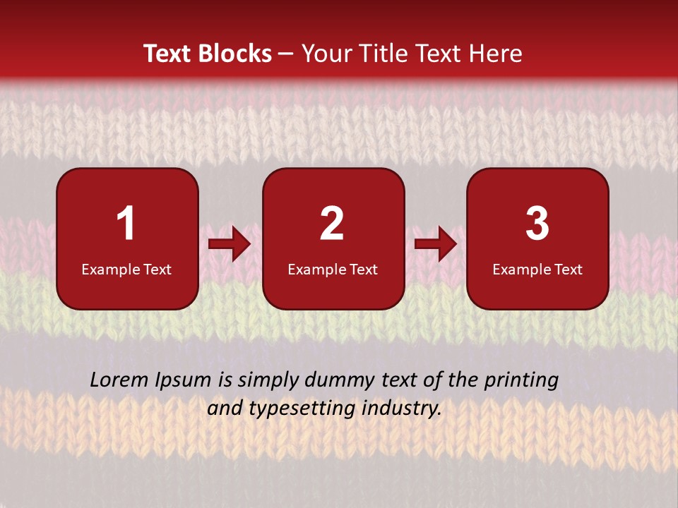 Thread Pink Fabric PowerPoint Template