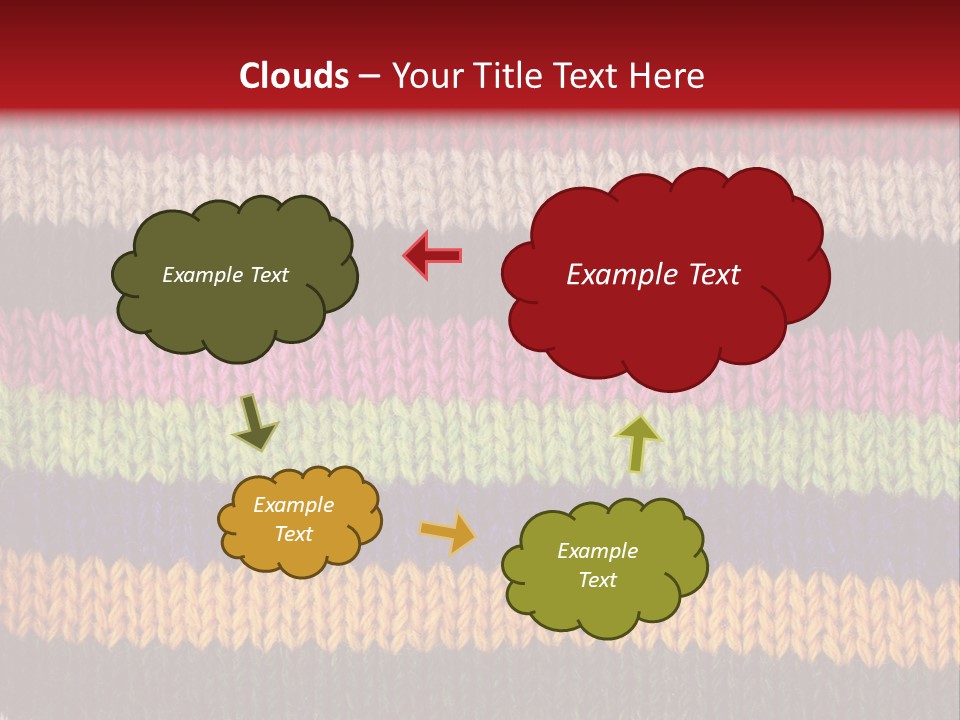 Thread Pink Fabric PowerPoint Template