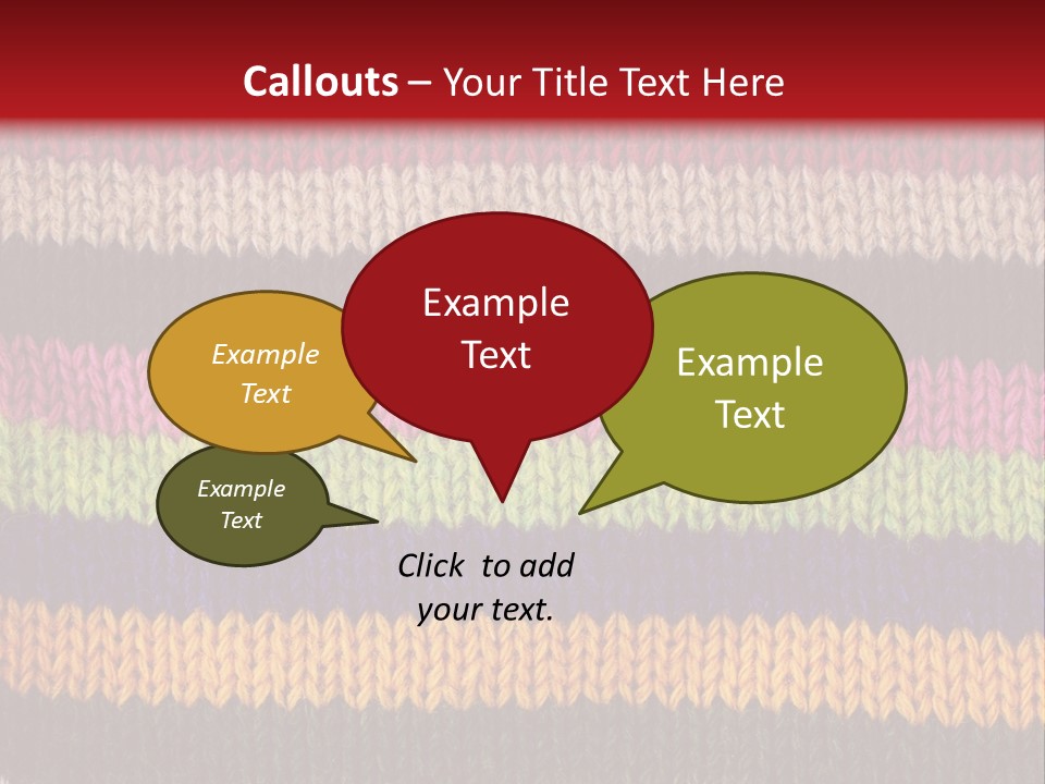 Thread Pink Fabric PowerPoint Template