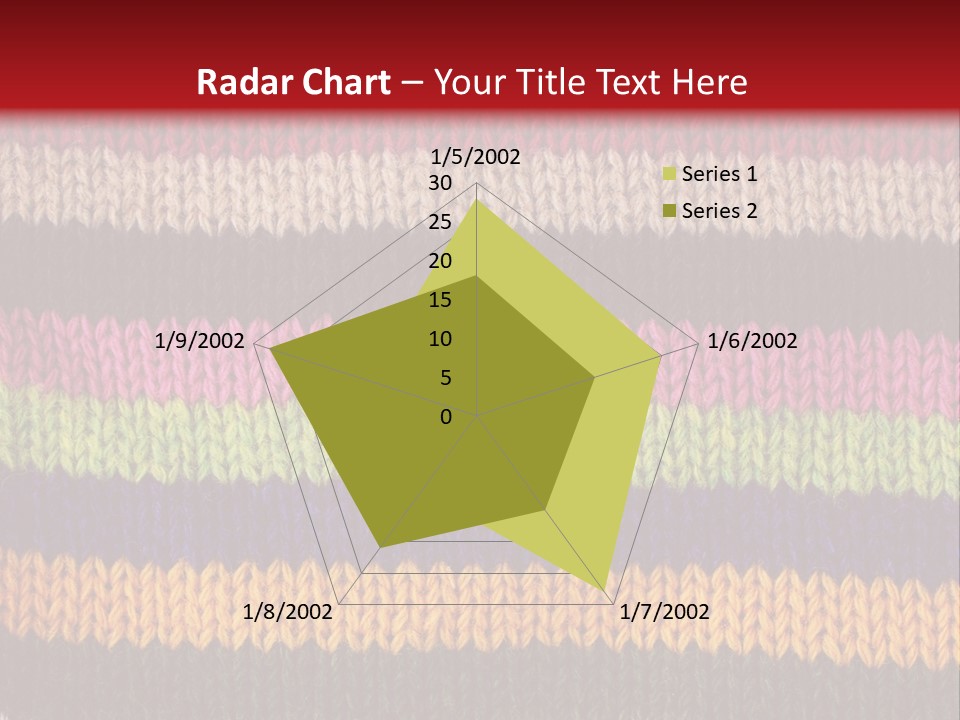 Thread Pink Fabric PowerPoint Template