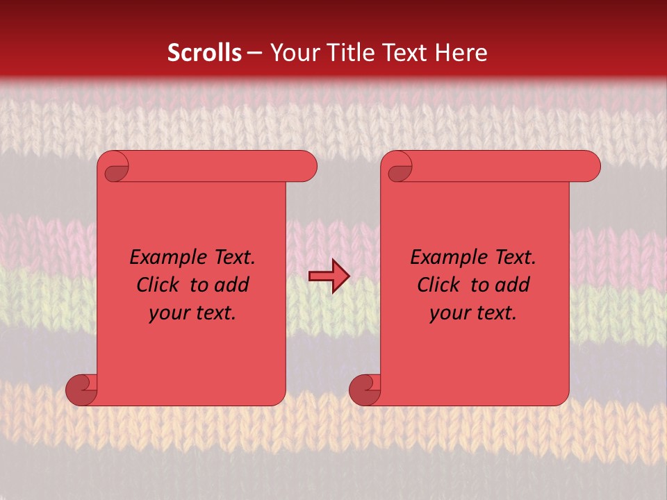 Thread Pink Fabric PowerPoint Template