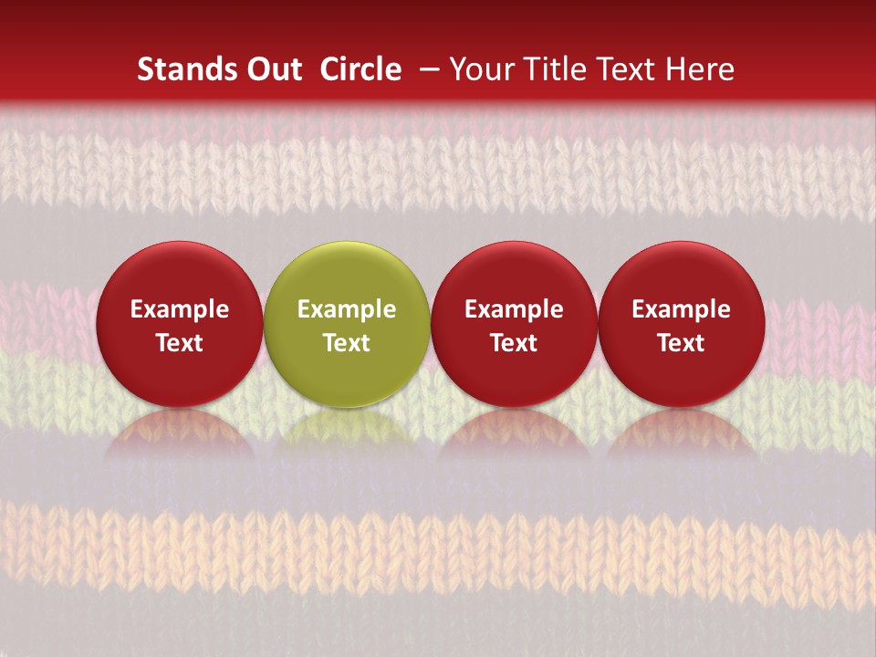 Thread Pink Fabric PowerPoint Template