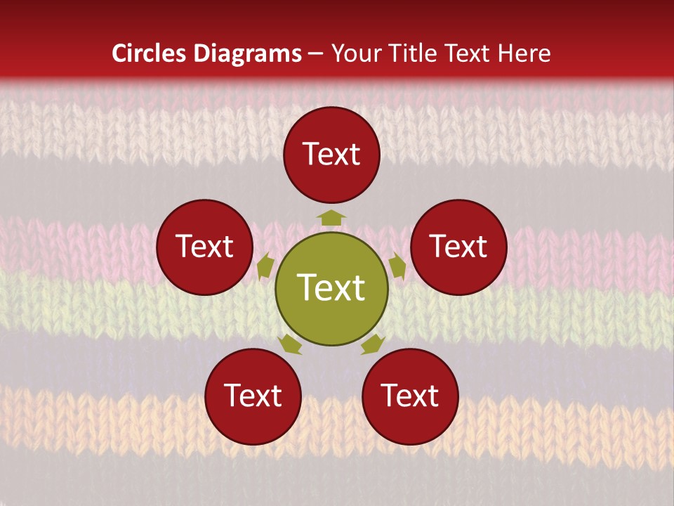 Thread Pink Fabric PowerPoint Template