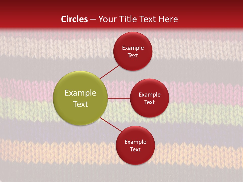 Thread Pink Fabric PowerPoint Template