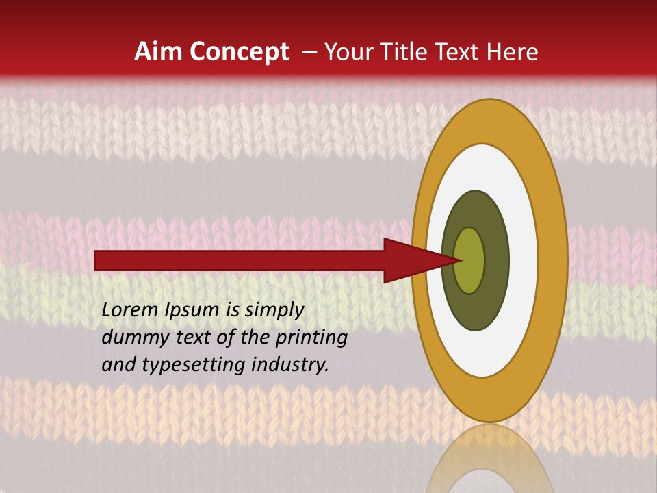 Thread Pink Fabric PowerPoint Template