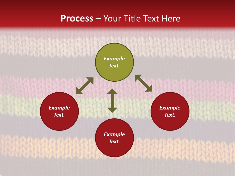 Thread Pink Fabric PowerPoint Template