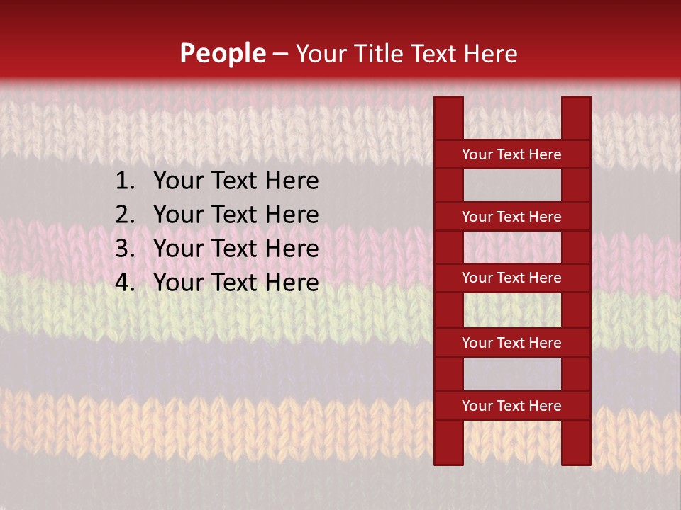 Thread Pink Fabric PowerPoint Template