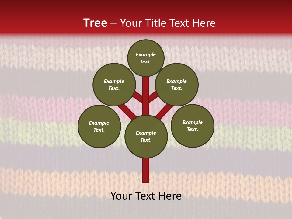 Thread Pink Fabric PowerPoint Template