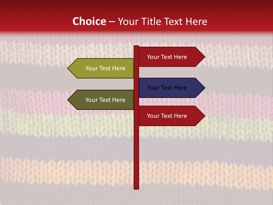 Thread Pink Fabric PowerPoint Template