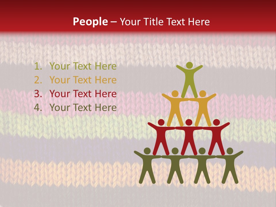 Thread Pink Fabric PowerPoint Template