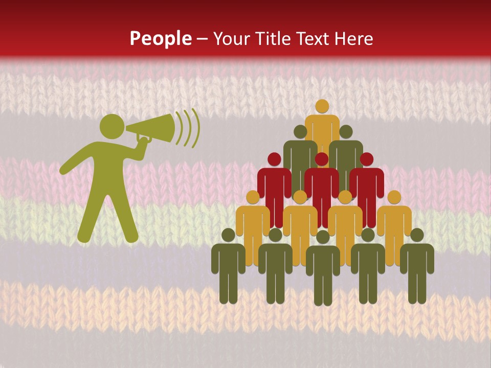 Thread Pink Fabric PowerPoint Template