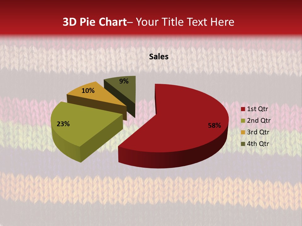 Thread Pink Fabric PowerPoint Template