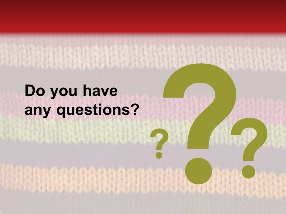 Thread Pink Fabric PowerPoint Template