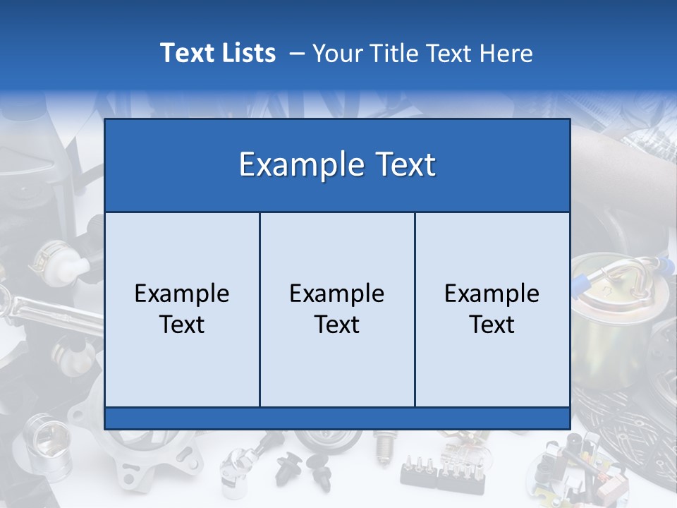 Auto Parts PowerPoint Template