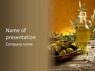 Olive Oil In Spain PowerPoint Template