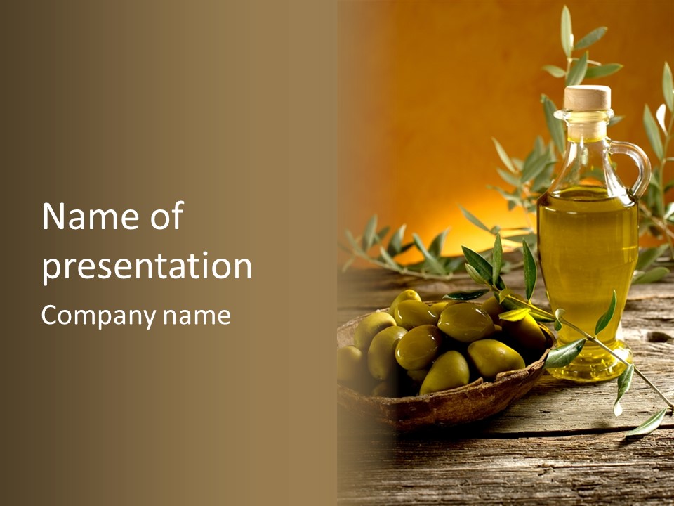 Olive Oil In Spain PowerPoint Template