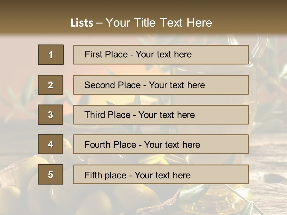 Olive Oil In Spain PowerPoint Template