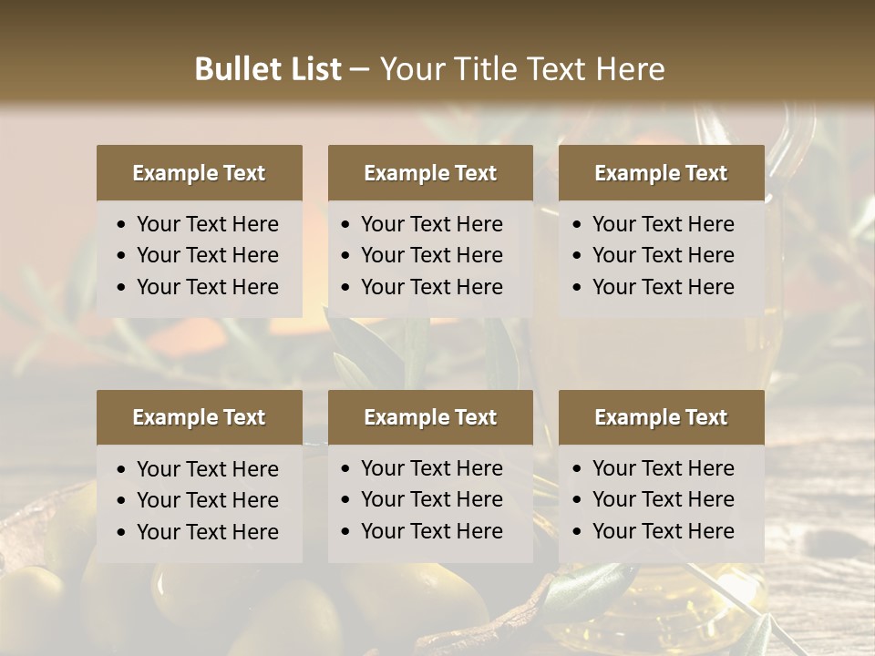 Olive Oil In Spain PowerPoint Template