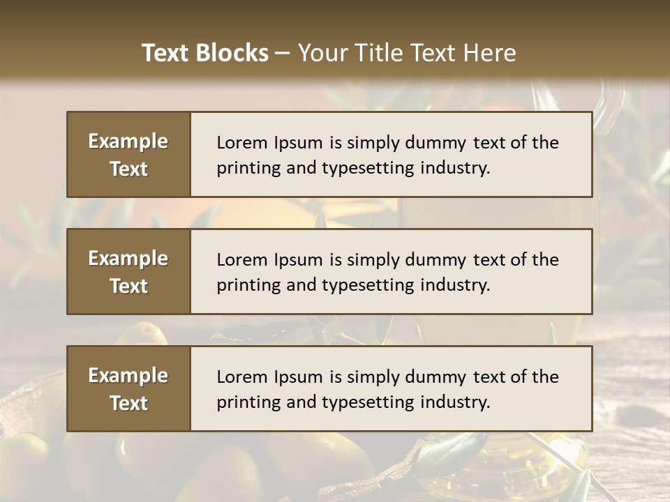 Olive Oil In Spain PowerPoint Template