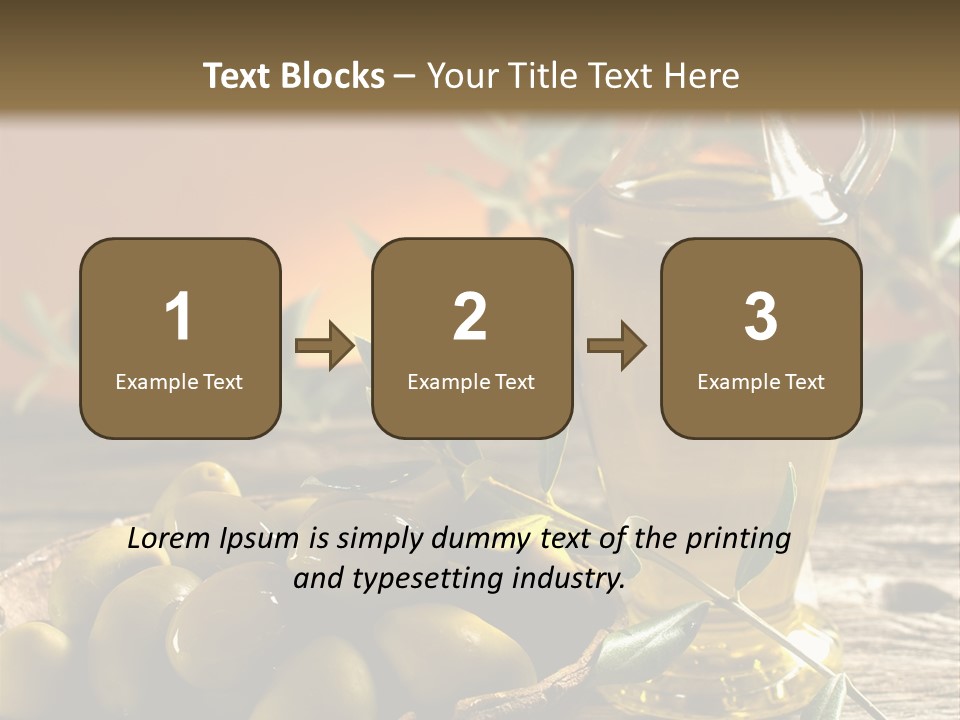 Olive Oil In Spain PowerPoint Template