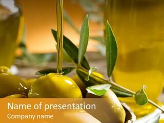 Olive Oil PowerPoint Template