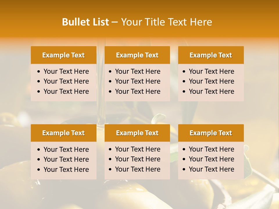 Olive Oil PowerPoint Template