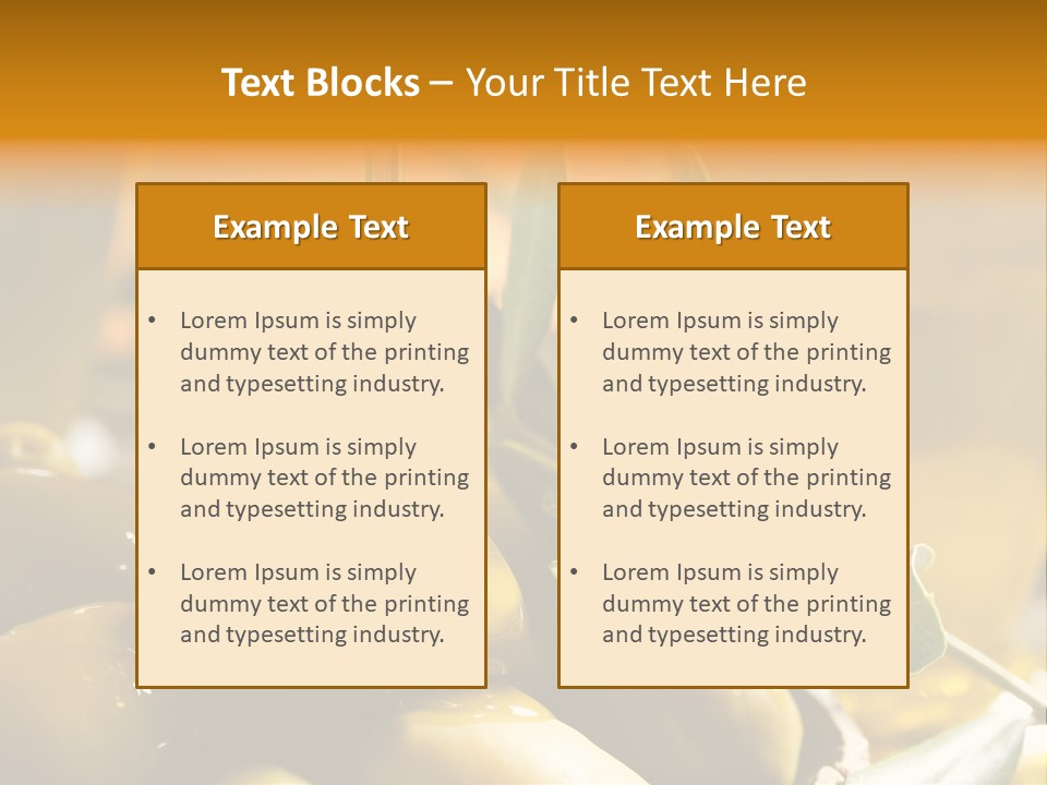 Olive Oil PowerPoint Template