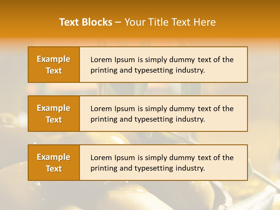 Olive Oil PowerPoint Template