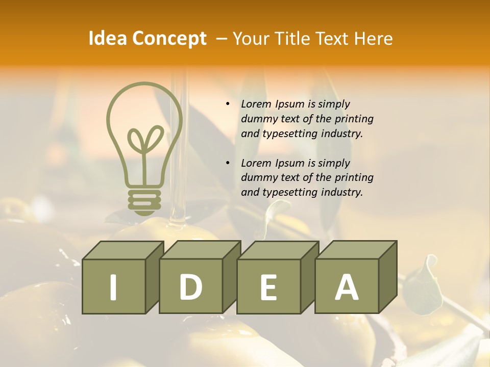 Olive Oil PowerPoint Template