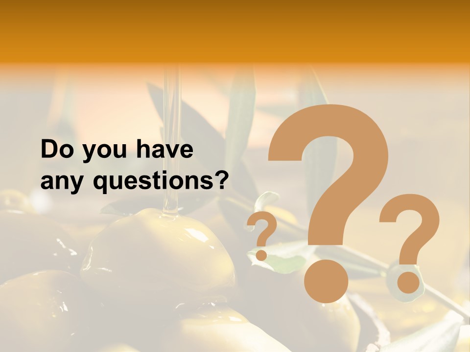 Olive Oil PowerPoint Template