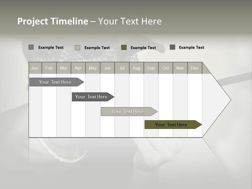 Woman With Cigarette PowerPoint Template