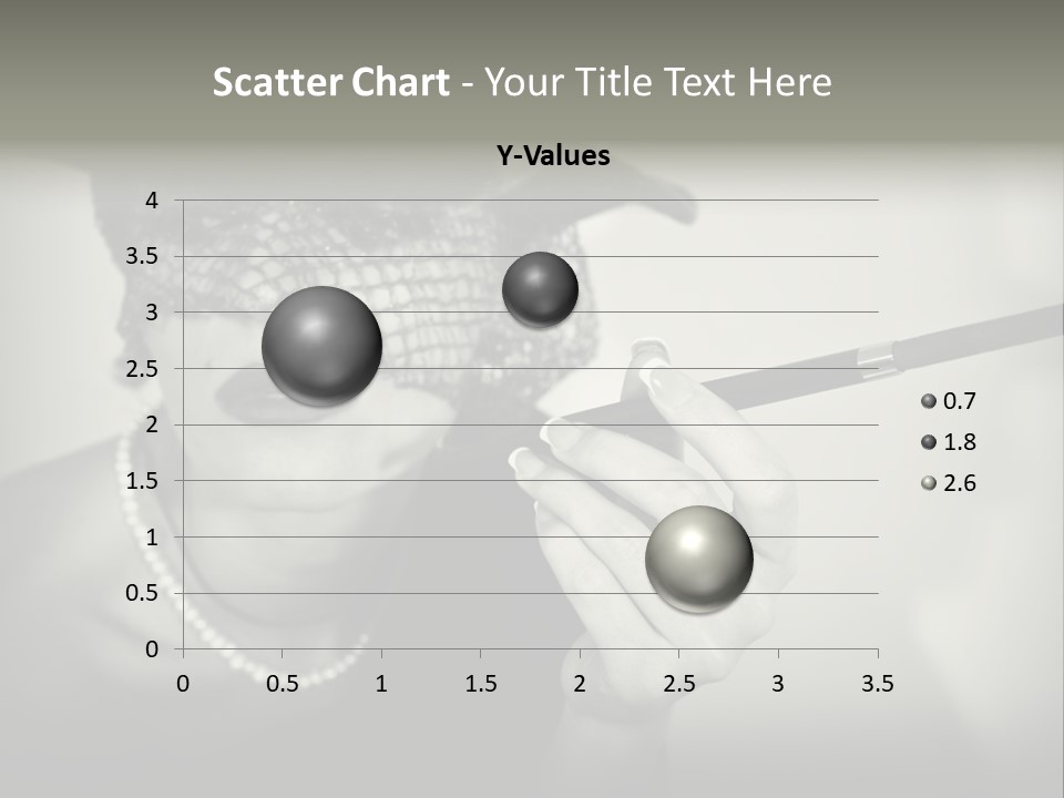 Woman With Cigarette PowerPoint Template