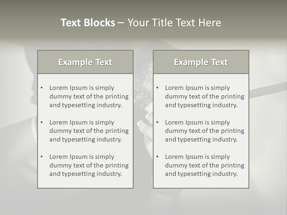 Woman With Cigarette PowerPoint Template