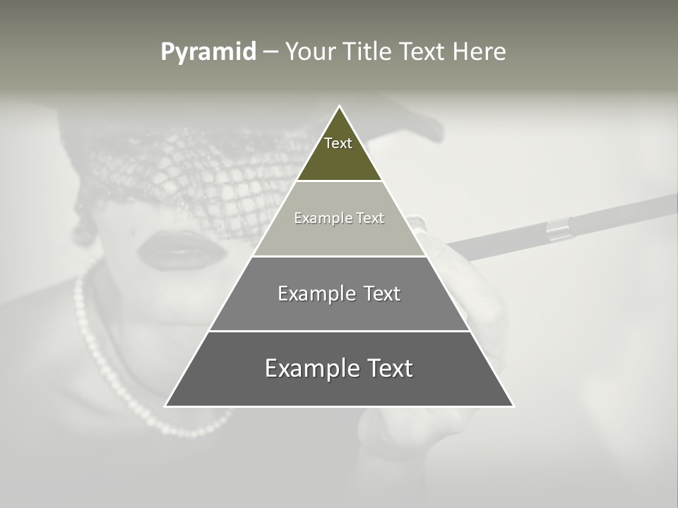 Woman With Cigarette PowerPoint Template